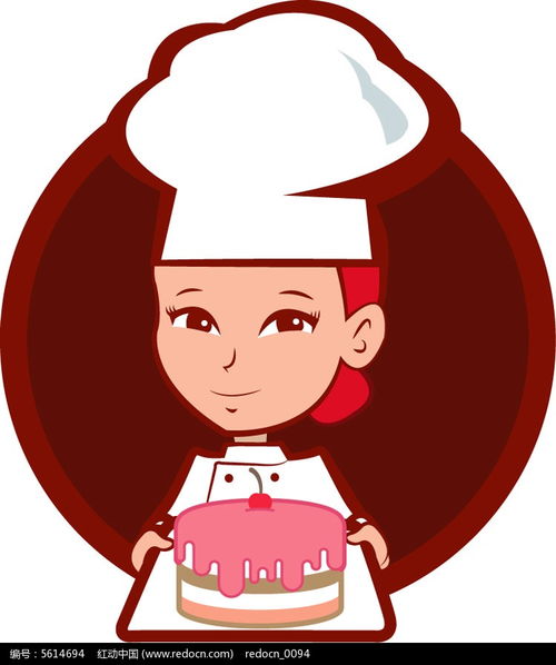 卡通风格女孩蛋糕店Logo设计 美食餐饮界的动漫魅力